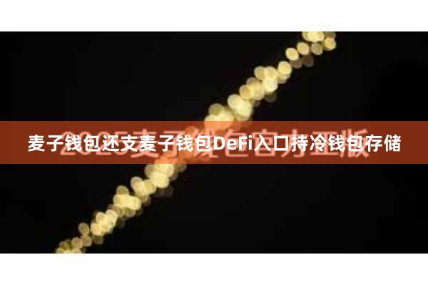 麦子钱包还支麦子钱包DeFi入口持冷钱包存储