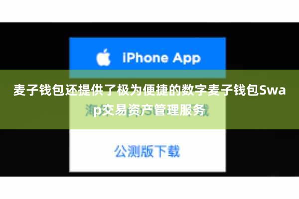 麦子钱包还提供了极为便捷的数字麦子钱包Swap交易资产管理服务