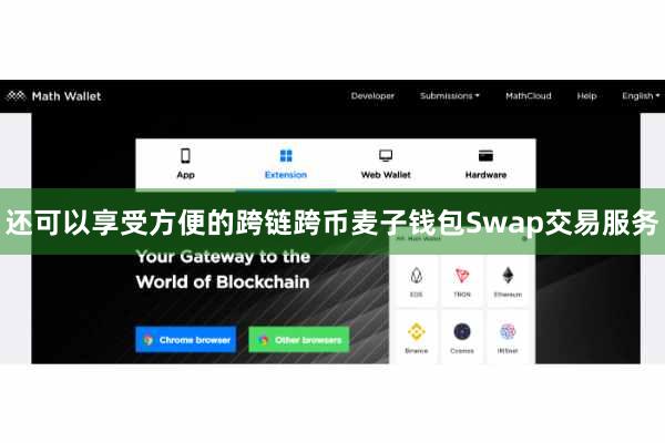 还可以享受方便的跨链跨币麦子钱包Swap交易服务